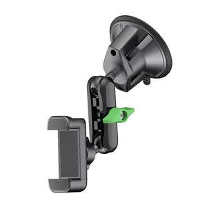 Car Phone Holder with Suction Cup for All Smartphones, 360-Degree Rotatable Mount, Easy to Install and Use, Secure and Convenient Vehicle Accessory, Powerful Car Mount