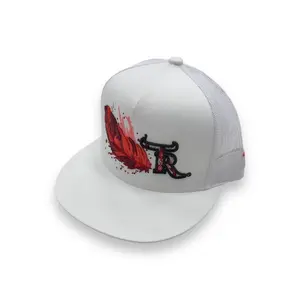 Texas Ranch Hat - Red Pincer White/White