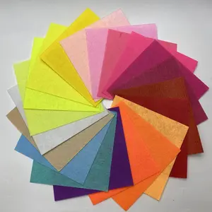40PCS Mix Colors 1mm Hard Felt Sheets Felt Craft For Felt DIY Craft Arts,Crafts & Sewing Scrapbook Home textile BD3