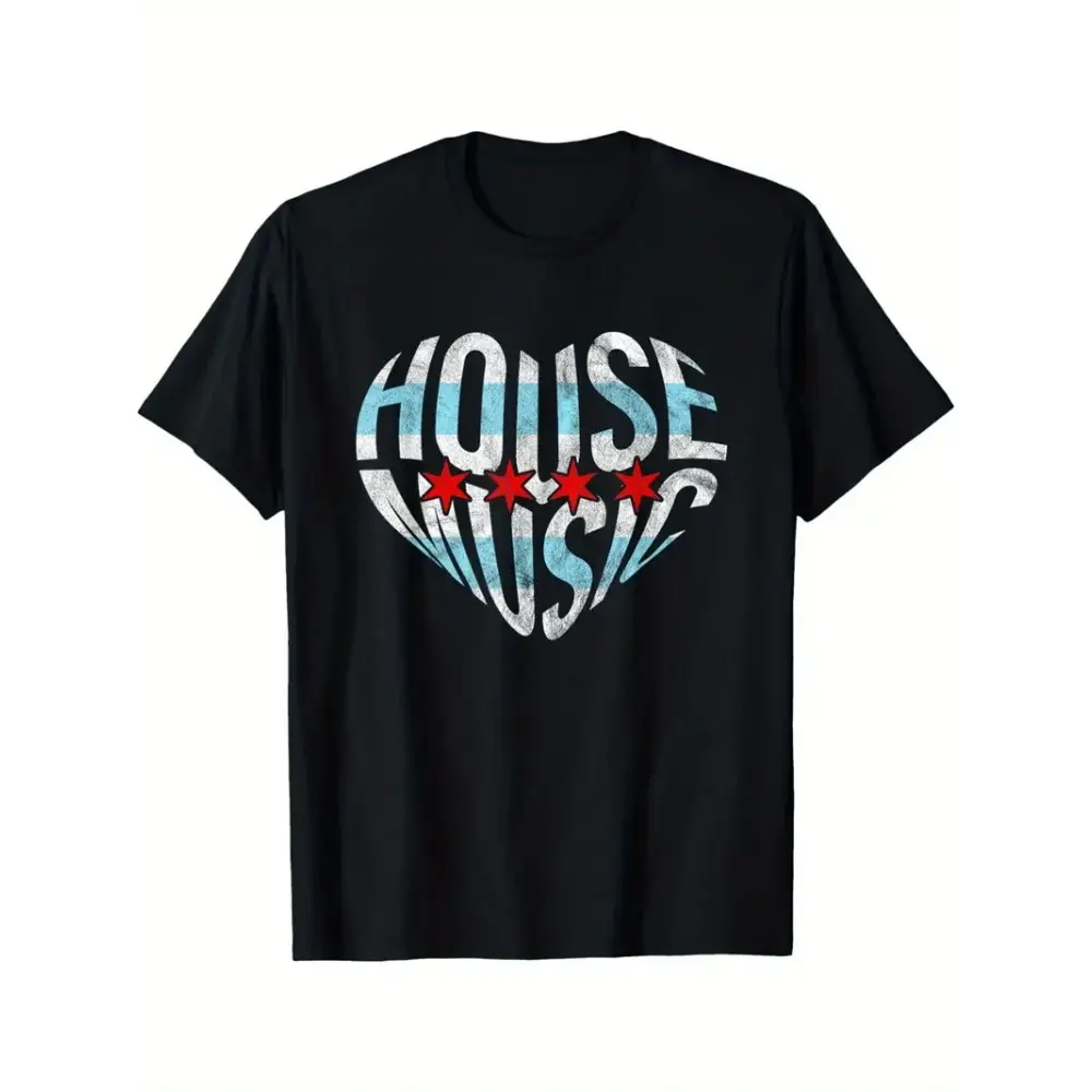 House Music DJ T-Shirt Cotton T-Shirt Breathable Comfort