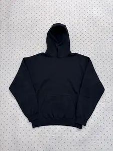 Black Color Oversized Pullover Hoodie Women Men Streetwear  Cozy StreetwearUnisex Cropped Fit Sweatshirts Casual Soft Long Sleeve Outfit