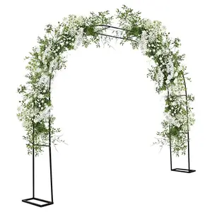 Metal Wedding Arches, Metal Garden Arch Trellis for Climbing Plants, Wedding Arch Frame for Ceremony Birthday Party Outdoor Indoor Celebration Decoration