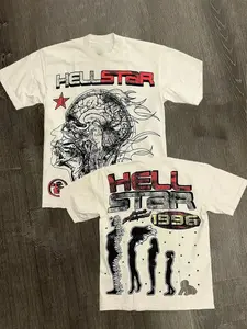 Hestar Summer Women men Retro Subculture Harajuku T Shirt Loose Fit Graphic T Shirts Short Sleeves Street Hip Hop Unisex Fashion Top