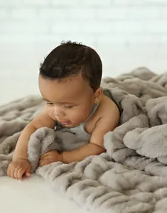 Hugs Tranquil Dove Blanket