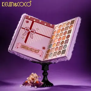 KEVIN & COCO Lucky Meet Face And Eyes Palette Book - Perfect for Makeup Enthusiasts Eyeshadow Cosmetic