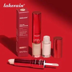 Long-lasting Glide&Hide Blurring Concealer, High-Coverage Concealer, Conceals Dark Circles and Wrinkles, Dual formula Including Liquid Tip & Balm Stick, Waterproof & Sweatproof, Smoothes & Brightens, Travel-Friendly Cosmetics, Concealer Foundation Hybrid
