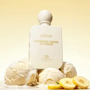 Sttes #20 Childhood Banana Ice Cream Memories Perfume for Women – Gourmand Eau de Parfum with Banana Ice Cream, Caramel & Vanilla, 100ml / 3.4 fl oz