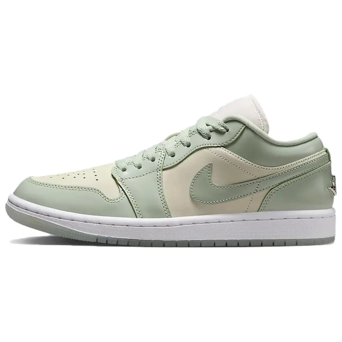 Women's Air Jordan 1 Low SE 'Seafoam Sail' Closed Athletic Sports Shoe - Comfortable Everyday Casual Footwear