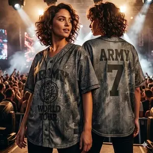 Custom Members Arirang World Tour 2026 Baseball Jersey, Kpop Army Merch Shirt