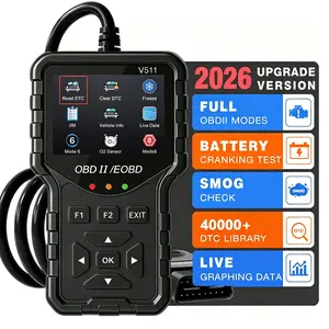 V511 OBD2 Scanner Live Data Professional Mechanic OBDII Diagnostic Code Reader Tool For Check Engine Light