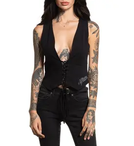 Affliction Women's Tanks/Top T-shirt Queen Of Spades