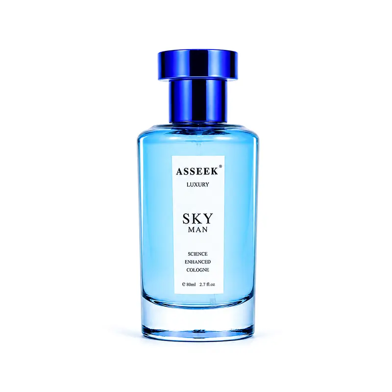 ASSEEK Luxury SKY MAN Men's Cologne 80ml (2.7 fl oz) | Apple, Bergamot, Orange Blossom & Driftwood | Fresh Aquatic Aromatic Fragrance | Clean Woody Scent for Men