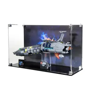 Acrylic Display Case UV Print Compatible with LEGO® 75377 Destroyed Invisible Hand – Set Not Included