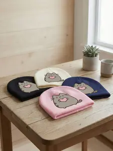Printed Hats Pusheens Spring and Autumn Casual Style Suitable for autumn and winter,suitable for casual and fashion events.