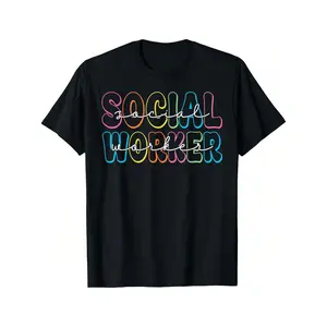 100% Cotton  Social Worker Social Work Funny Social Worker Graduation T-Shirt