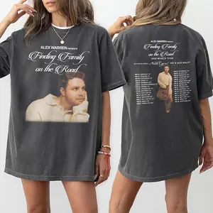 Comfort Colors Alex Music Tour 2026 Inspired Shirt, Retro 90s Warren Concert Vintage T-Shirt Finding Family On The Road Merch