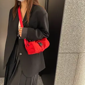 Adjustable Crossbody Bag for Women - Cylinder Shoulder Purse with Buckle Closure