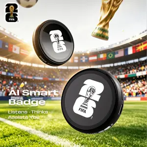 2026 FIFA World Cup Officially Licensed AI Smart Assistant - Voice Control, End-to-End Encryption, Portable Pocket Companion for Q&A, Chat & Scheduling
