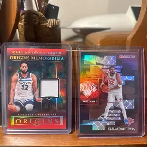 Karl-Anthony Towns Bundle  Origins Relic /49 + Knicks Net 2 Net Insert