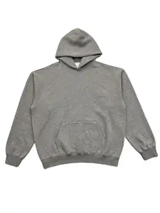 Men's Dark Grey Cotton Hoodie Tops - 2022 Style Pullover with Front Pocket, Relaxed Oversized Fit, Comfortable Men's Hoodies