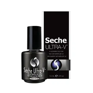 Ultra-V UV Gel Top Coat Polish - Clear Topcoat Gel Polish, Quick-Dry & Long-Wearing Soak Off Lamp, Salon & At-Home Use, 0.5 fl oz