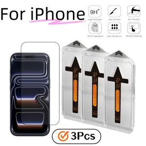 3-Pack HD Tempered Glass Screen Protector for Apple iPhone Series 17-11/x/XS/XR/XS Max, Supports Ultrasonic Fingerprint Unlock, Bubble-Free Installation