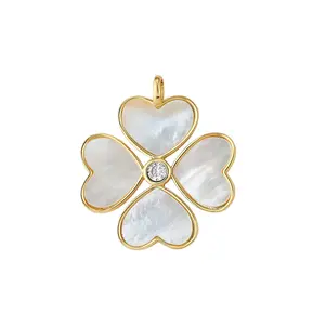 Heart Clover Charm - WT