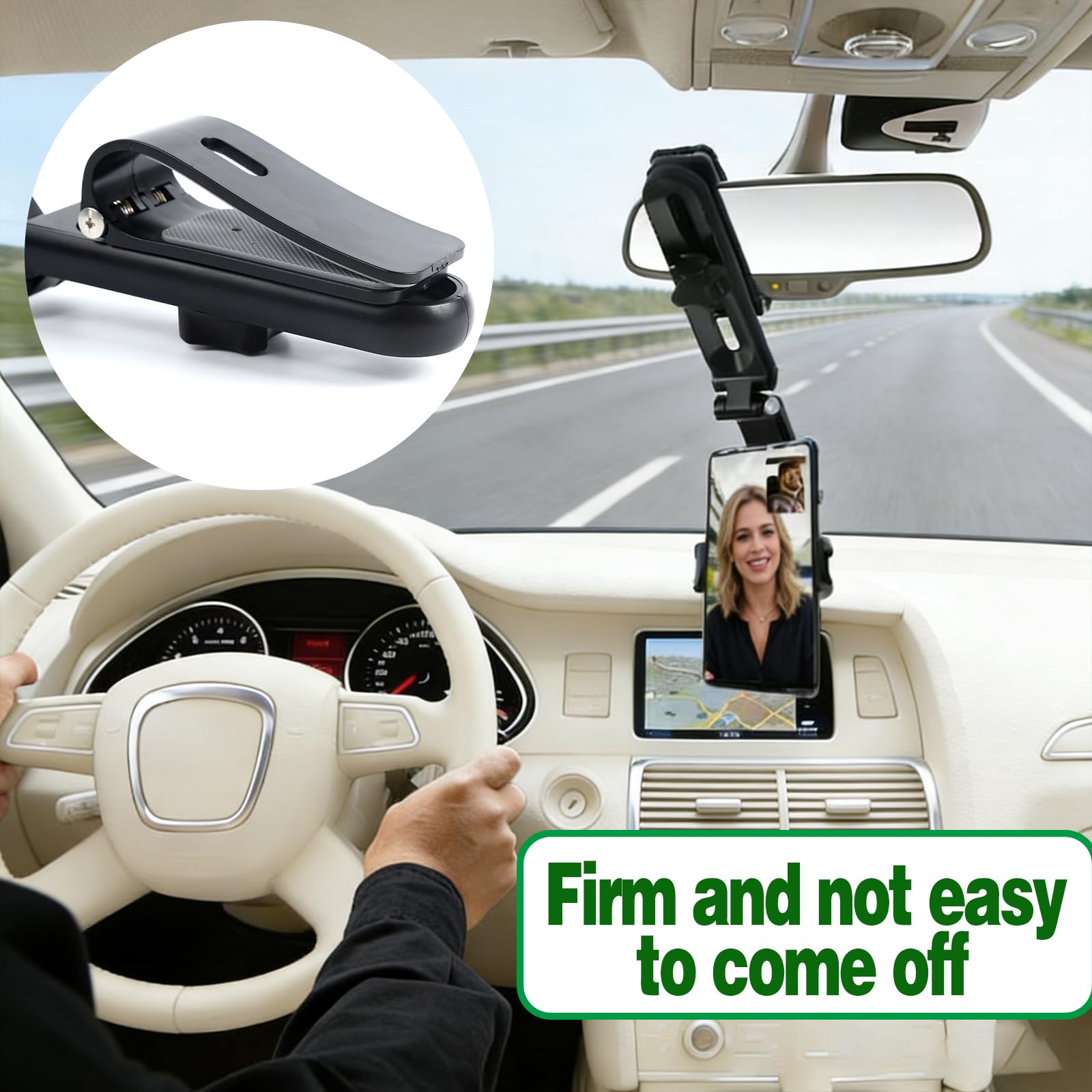 Sun Visor Phone Holder,360° Rotatable Rearview Phone Holder, Cell Phone Holder for Car Sun Visor Perfectly for iPhone, Samsung & Other Cellphone, Car Accessories Sun Visor Phone Holder,360° Rotatable Rearview Phone Holder, Cell Phone Holder for Car Sun Visor Perfectly for iPhone, Samsung & Other Cellphone, Car Accessories