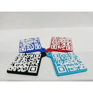 Customizable QR Code Keychain 3D Printed