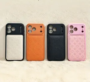Embossed Leather Protective Smartphone Casing - 2026 Latest, Compatible with iPhone 13/14/15/16/17, Mobile Phone Accessories for Cellphone