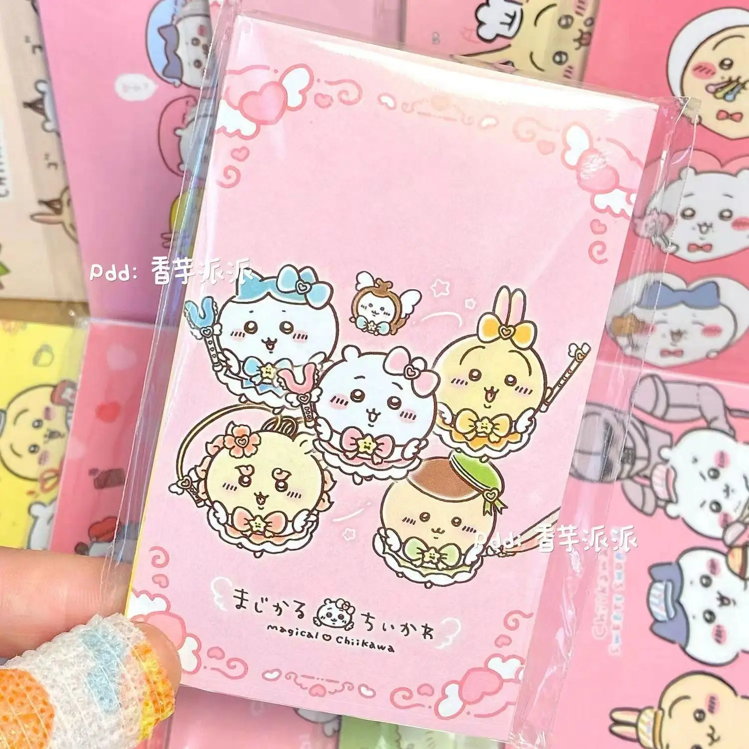 Chiikawa Character-Based Stickers - 1 Pack of 20 Random Sheets, DIY Embellishment Supplies for Cute Cartoon Handbooks, Gift Decoration