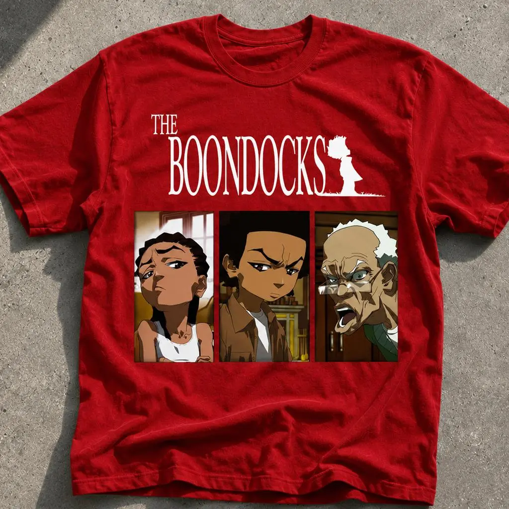 The Boondocks Classic Cartoon Vintage Graphic T Shirt Urban Lifestyle Hip Hop Fan Collection HY5794