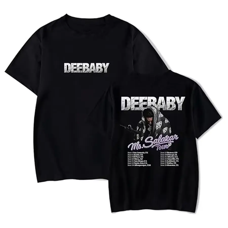 Deebaby 2025 Tour Summer Men And WomenT-shirts Y2K Double Sided Concert T-Shirt