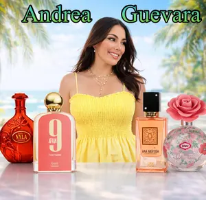 Andrea Bundle Single Item - Women's 100 ML Eau De Parfum Fragrance Set (Nyla Sherbet, 9 AM Pour Femme Pink, Layaan, Ana Coral) with Mandarin, Jasmine & Musk Notes
