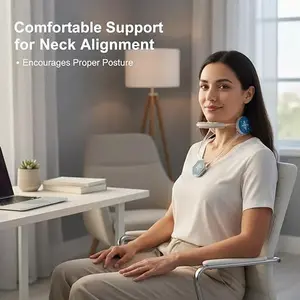 Adjustable Neck Pillow Support - Ergonomic Posture Corrector for Shoulder & Neck Comfort, Relief for Desk Work, Phone Use, Travel Lightweight The ideal gift for Christmas