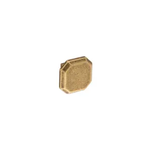 Square Cabinet Knob – Antique Brass with Vintage Patina