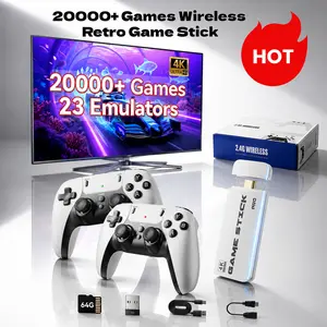 ZORP 2026 Retro Mass Games Console - 64GB SD Card, 19 Emulators, 2 Wireless Controllers, HD Output, Built-in Games, Portable Tech Gadget (No PS2/N64) - BlackFriday,Halloween Christmas New Year Gift