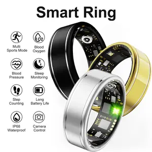Smart Ring IP68 High Quality, Wireless Connection, Fitness & Sleep Monitoring, 15mah Battery, Stainless Steel, Perfect Gift for All Occasions, Fitness Tracker