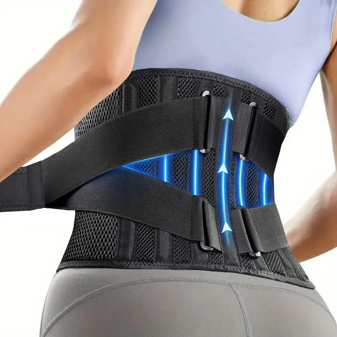 Aerobic Exercise Waist Belt, Fitness Waist Band, Sports Waist Belt, Fitness Gear, Back Brace for Lower Back Unwell, Adjustable Fitness Training Strap, Anti-Slip Sweat-Absorbing Breathable Design, Comfortable Workout Accessory