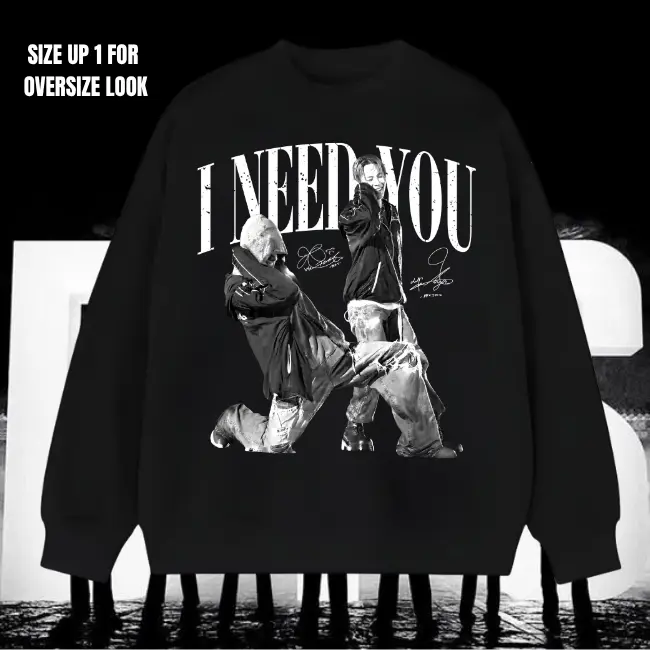 I Need You TShirt,K-POP World Tour 2026 Sweatshirt, Vintage Hip Hop Graphic TShirt, Rap Music Fan Gift