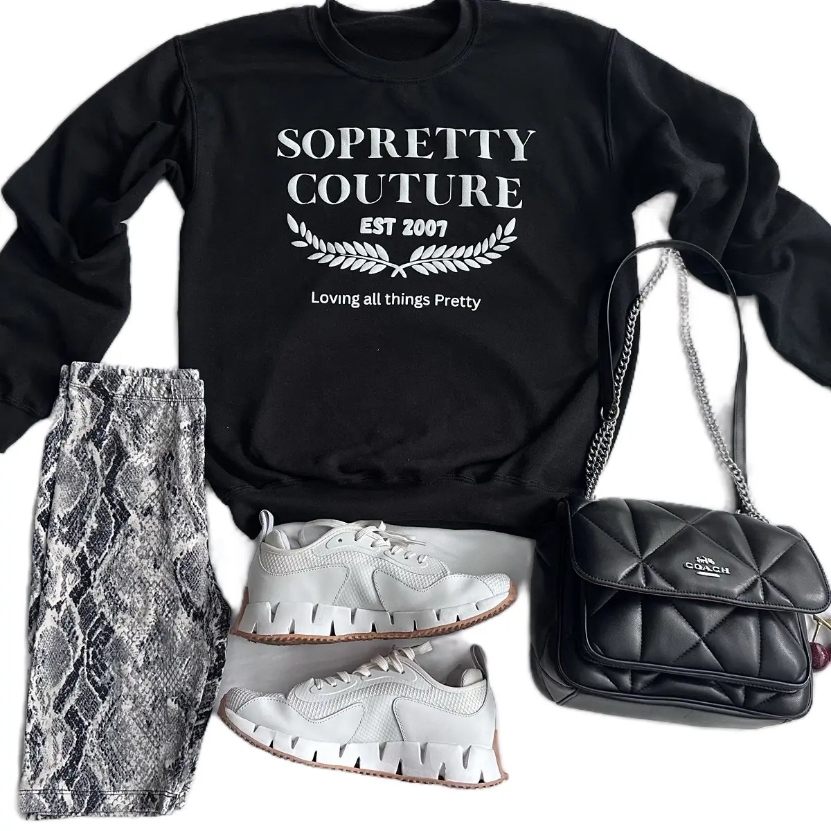 SoPretty Couture Set (Sweater and Biker shorts)