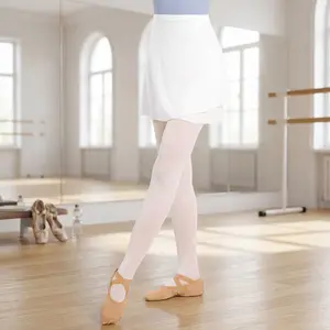 Women's Elegant Chiffon Ballet Wrap Dance Skirt with Elastic Ties - Lightweight Flowy Skating Practice Skirt Perfect for Girls Women Dance Class Performance Rehearsal Comfortable Breathable Stretch Fabric Fashion Style