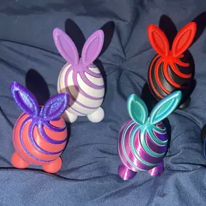 Customized 3D Printed Bunny Fidget Spinners
