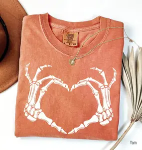 Comfort Colors Skeleton Hand Shirt, Skeleton Halloween Shirt, Womens Halloween Outfits, Spooky Season Tee, Halloween Gift