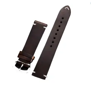 Premium Brown Vintage Leather Watch Strap