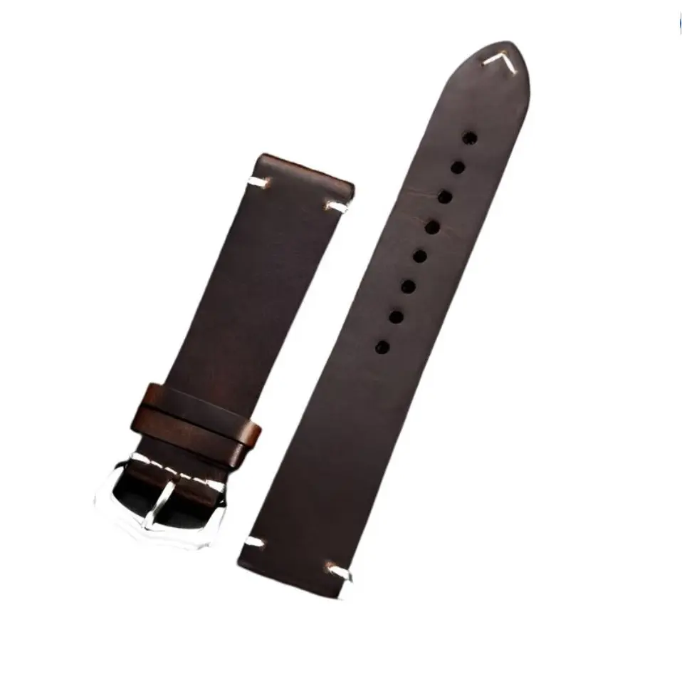 Premium Brown Vintage Leather Watch Strap
