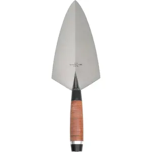 Philadelphia Brick Trowels, Leather Handle, 279mm Length, 140mm Width, Made in The USA, 19L11
