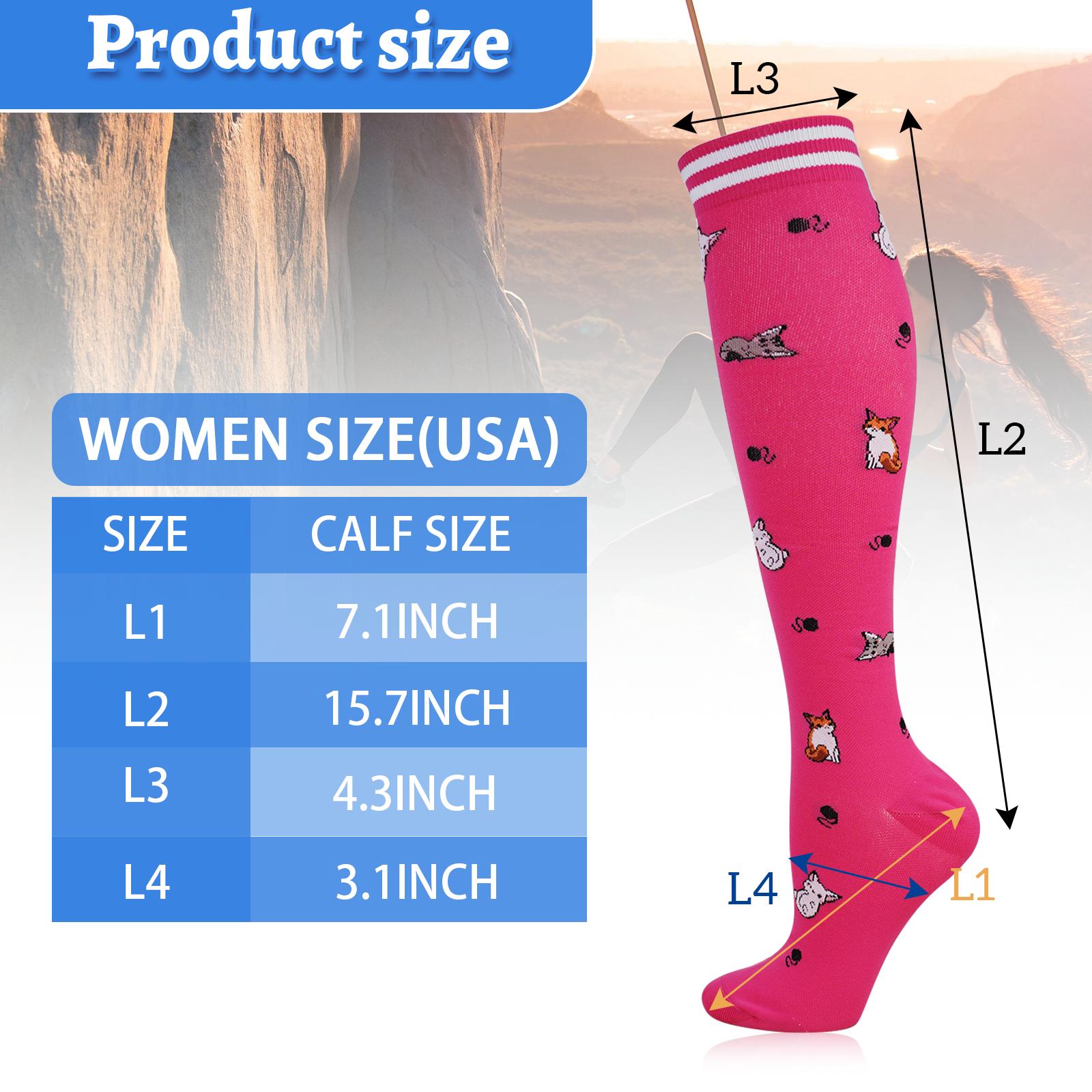 【Black Friday】6 pairs Compression Socks for Women & Men-Best Support for Running, Hiking,Athletic,Flight Travel,Christmas Gifts for Women,white elephant gift,Cyber Monday,Christmas Decor,Christmas Deals