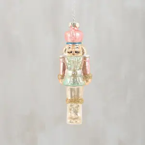 Nutcracker Glass Ornament