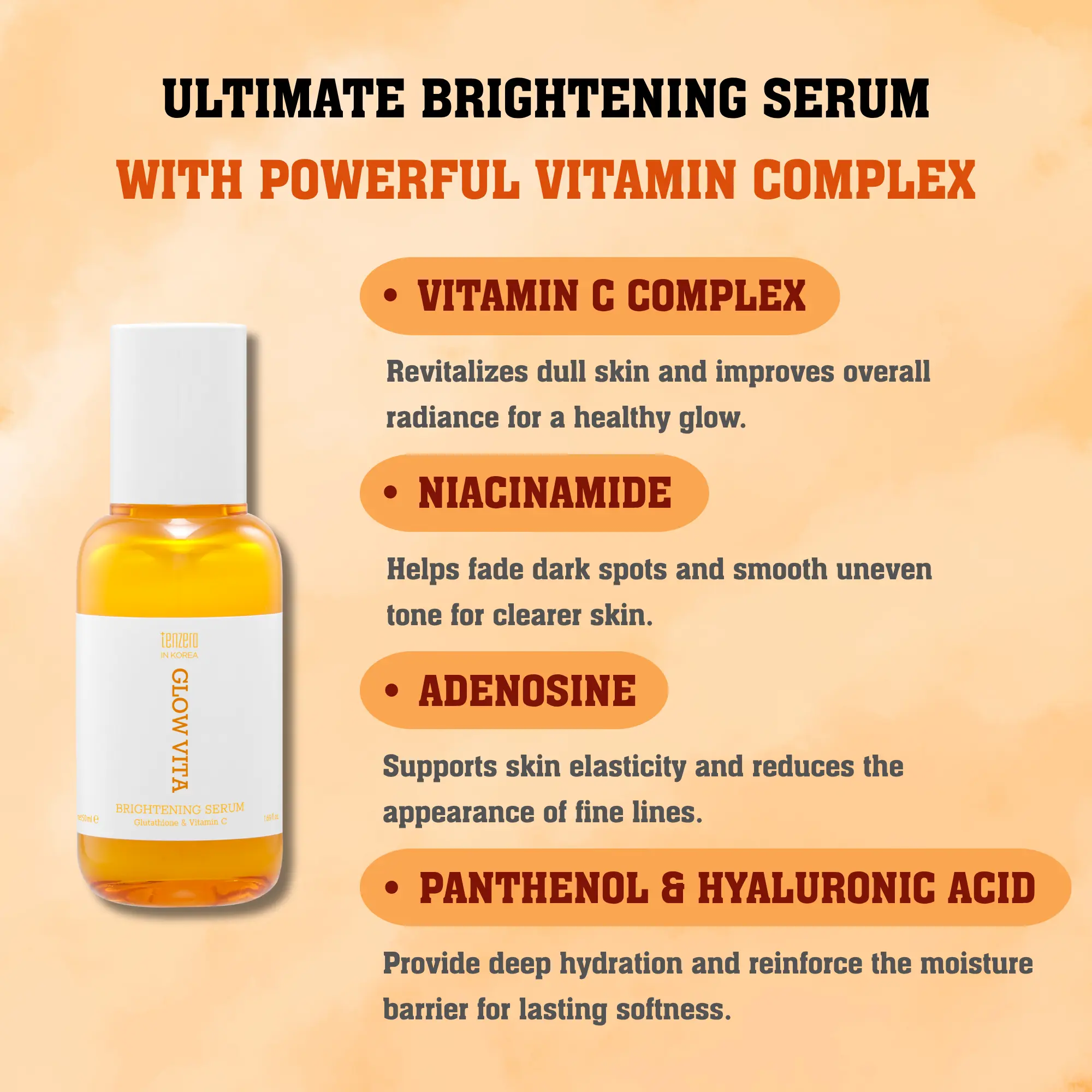 TenzeroGlow Vita Brightening Serum | Vitamin C + Niacinamide | Brightening & Hydration Boost | 50 ml / 1.69 fl. oz - TikTok Shop TenzeroGlow Vita Brightening Serum | Vitamin C + Niacinamide | Brightening & Hydration Boost | 50 ml / 1.69 fl. oz - TikTok Shop